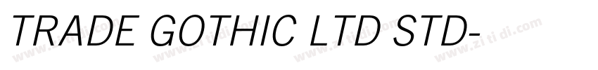 TRADE GOTHIC LTD STD字体转换